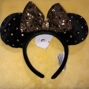 Disney Black and Gold Velvet Ears